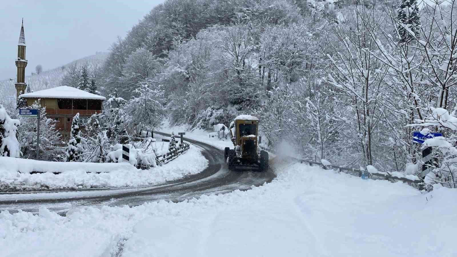 Ordu’da karla mücadele çalışmaları