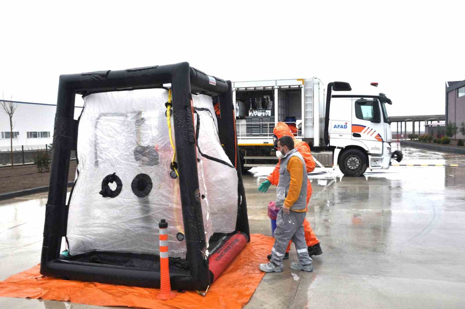 Diyarbakır OSB’de yangın tatbikatı