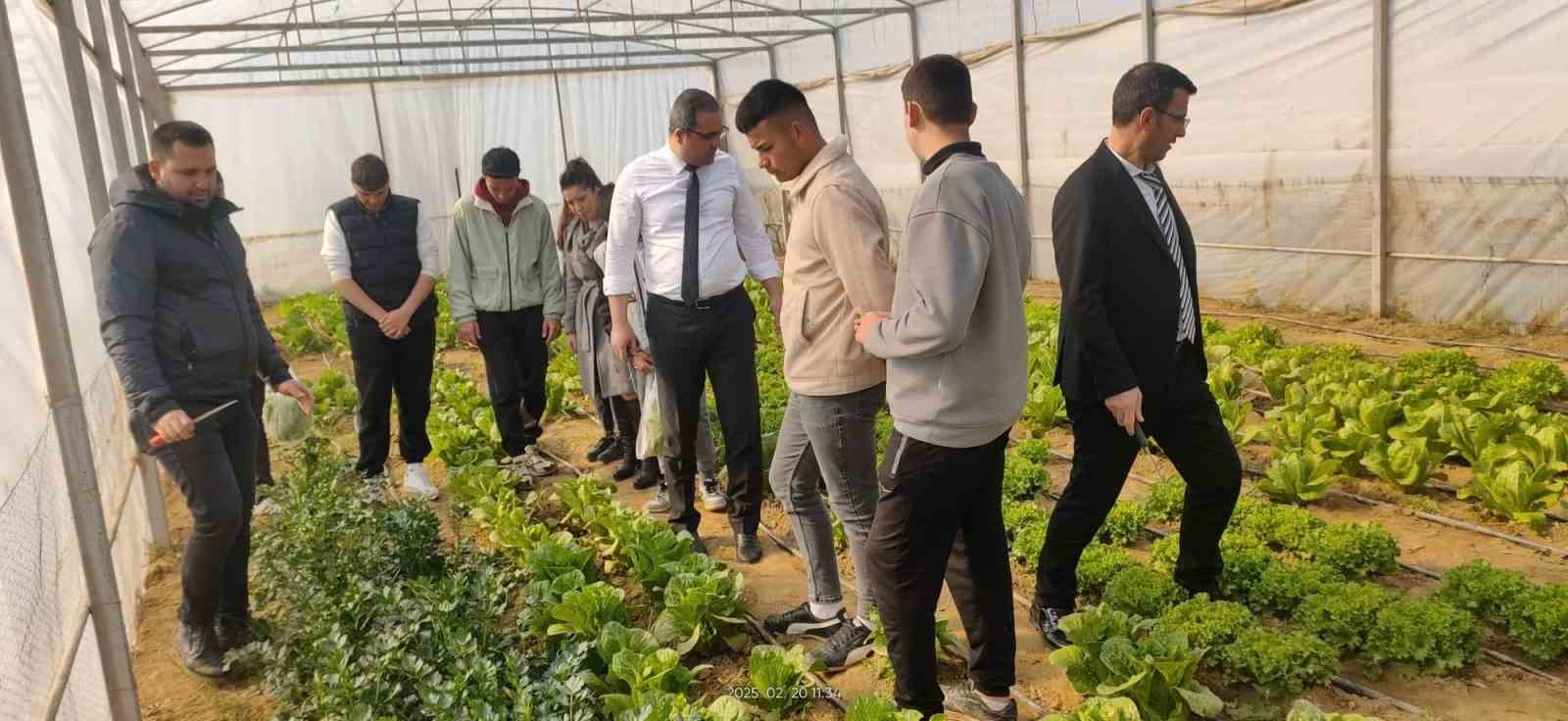 Meslek liseliler tarımsal üretimde deneyim kazanıyor