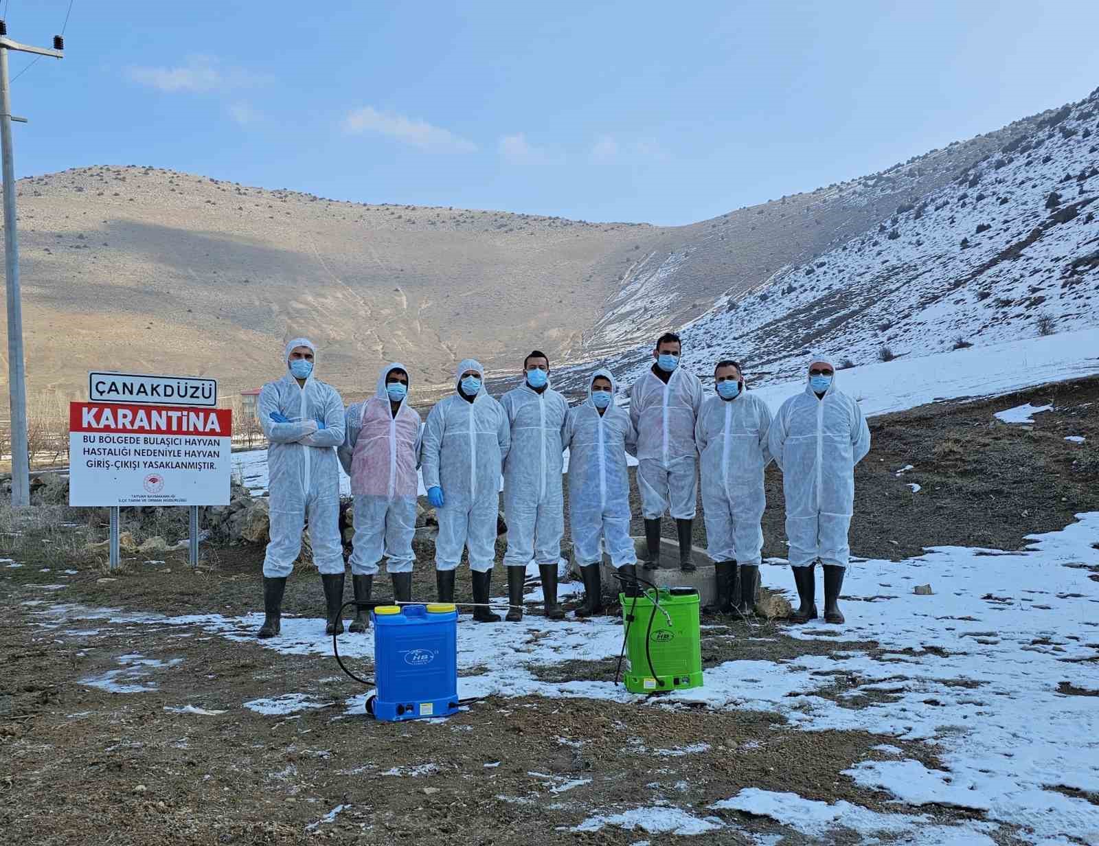 Çanakdüzü köyünde şap alarmı, bölge karantinaya alındı
