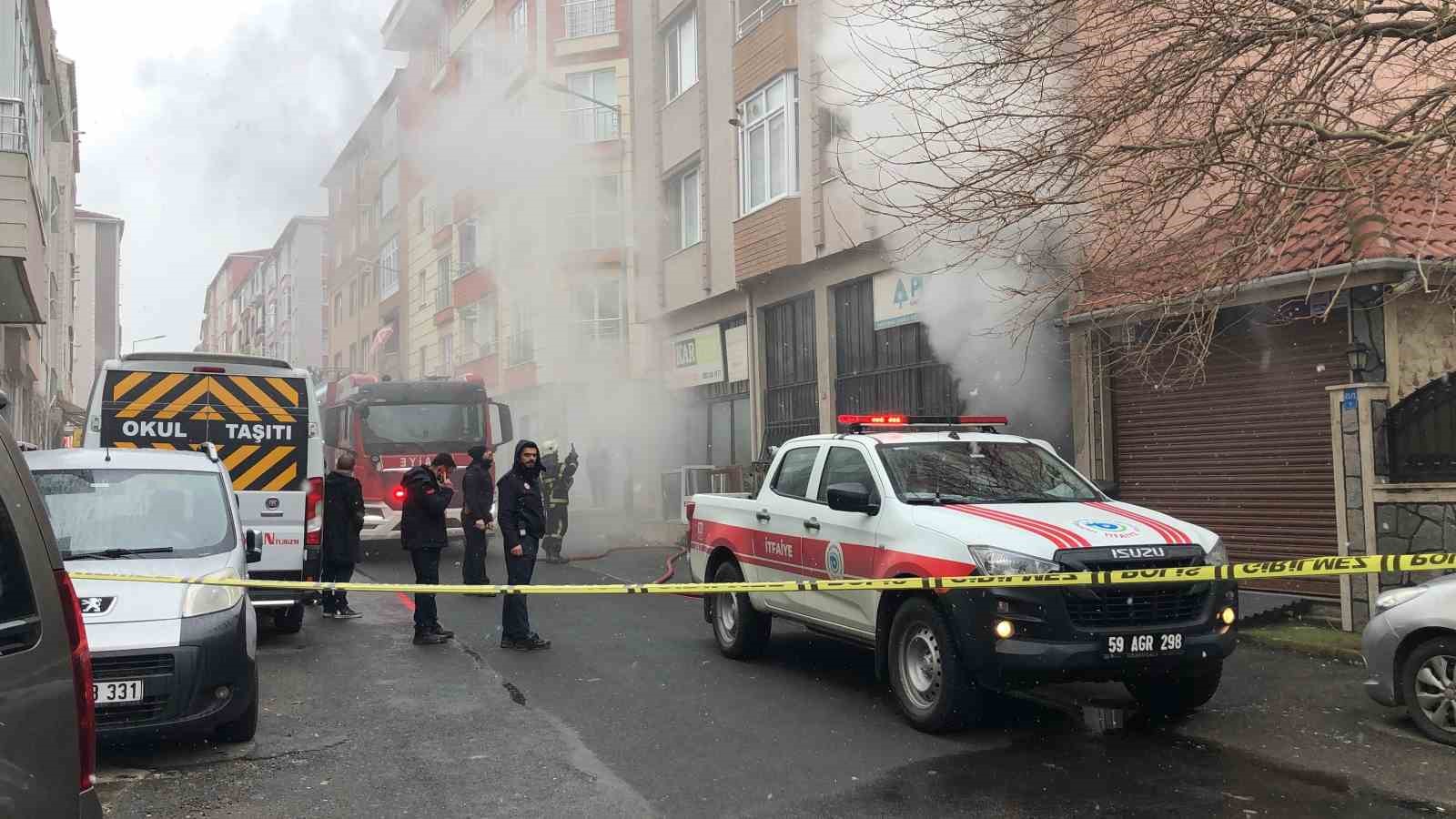 &Ccedil;orlu&rsquo;da iş yeri yangını

