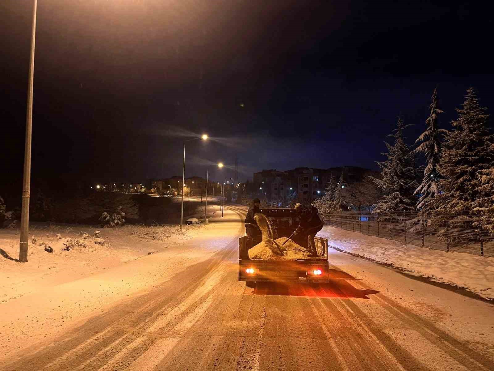Körfez’de kar mesaisi
