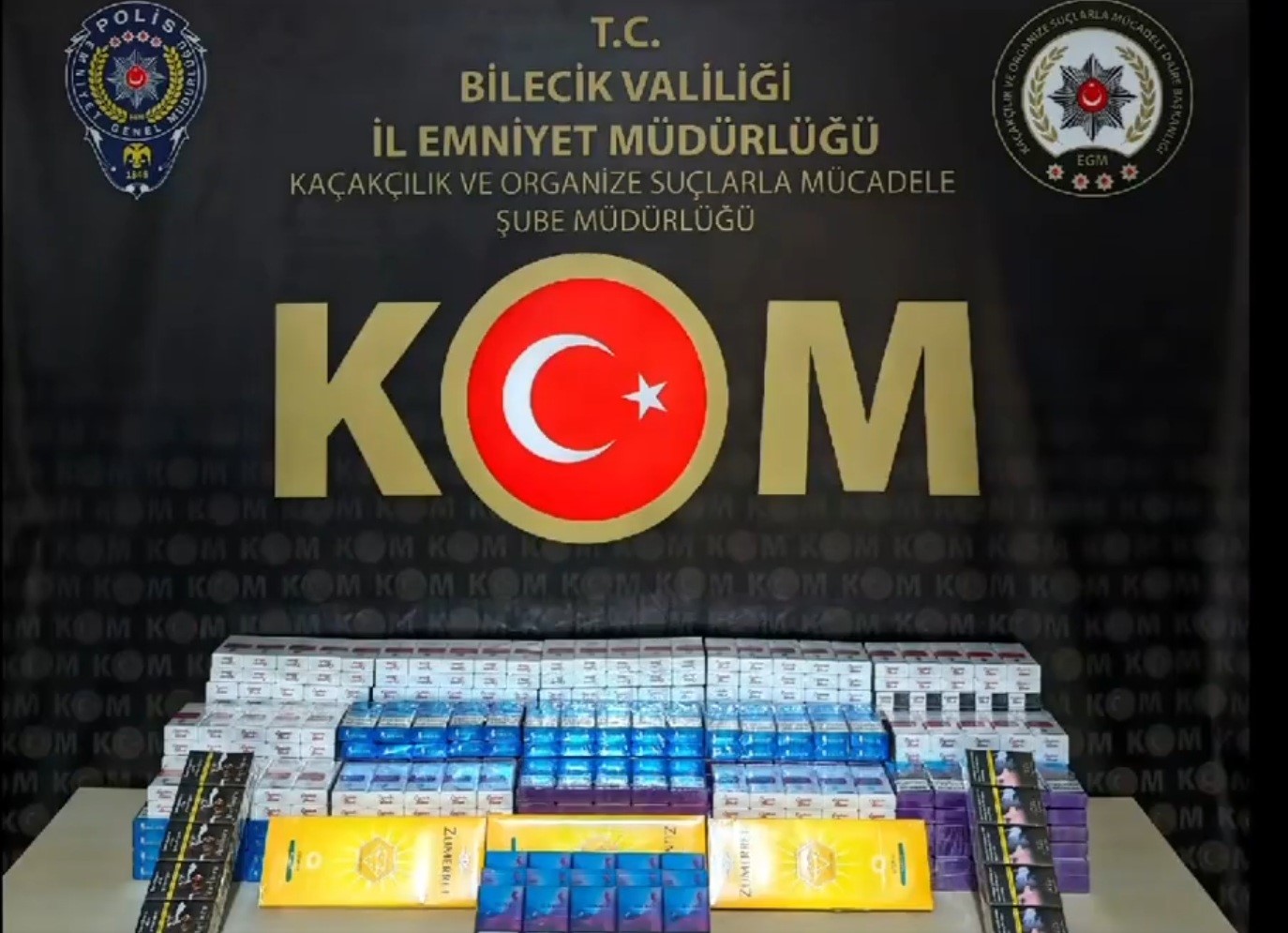 Bilecik’te 710 paket kaçak sigara ele geçirildi