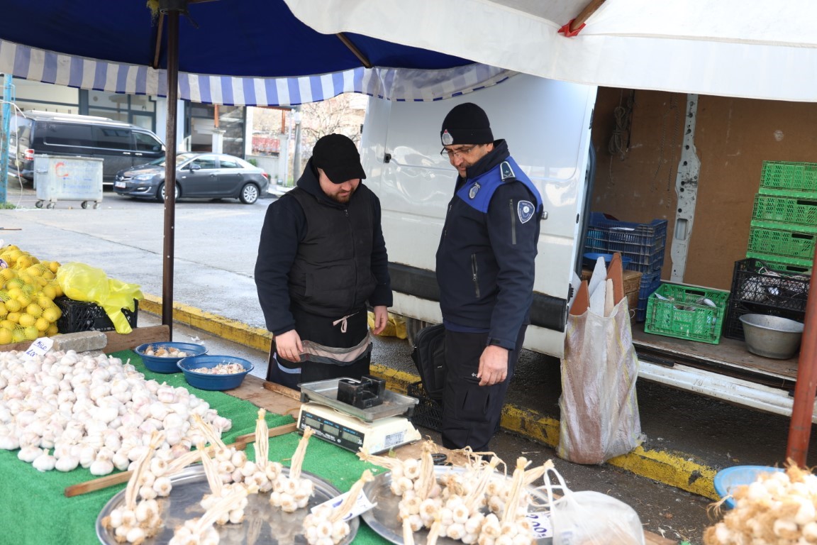 Zabıta ekiplerinden tartı denetimi
