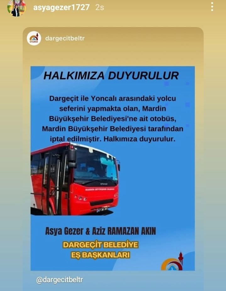 DEM Partili Darge&ccedil;it Belediyesi&rsquo;nden halkı yanıltan provokatif paylaşım
