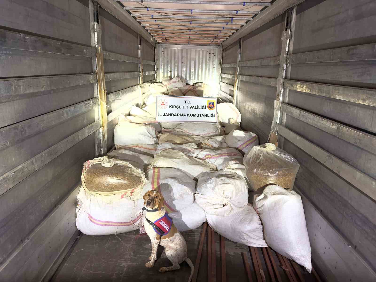 Kırşehir’de 3 ton kıyılmış tütünle yakalanan tır sürücüsü tutuklandı