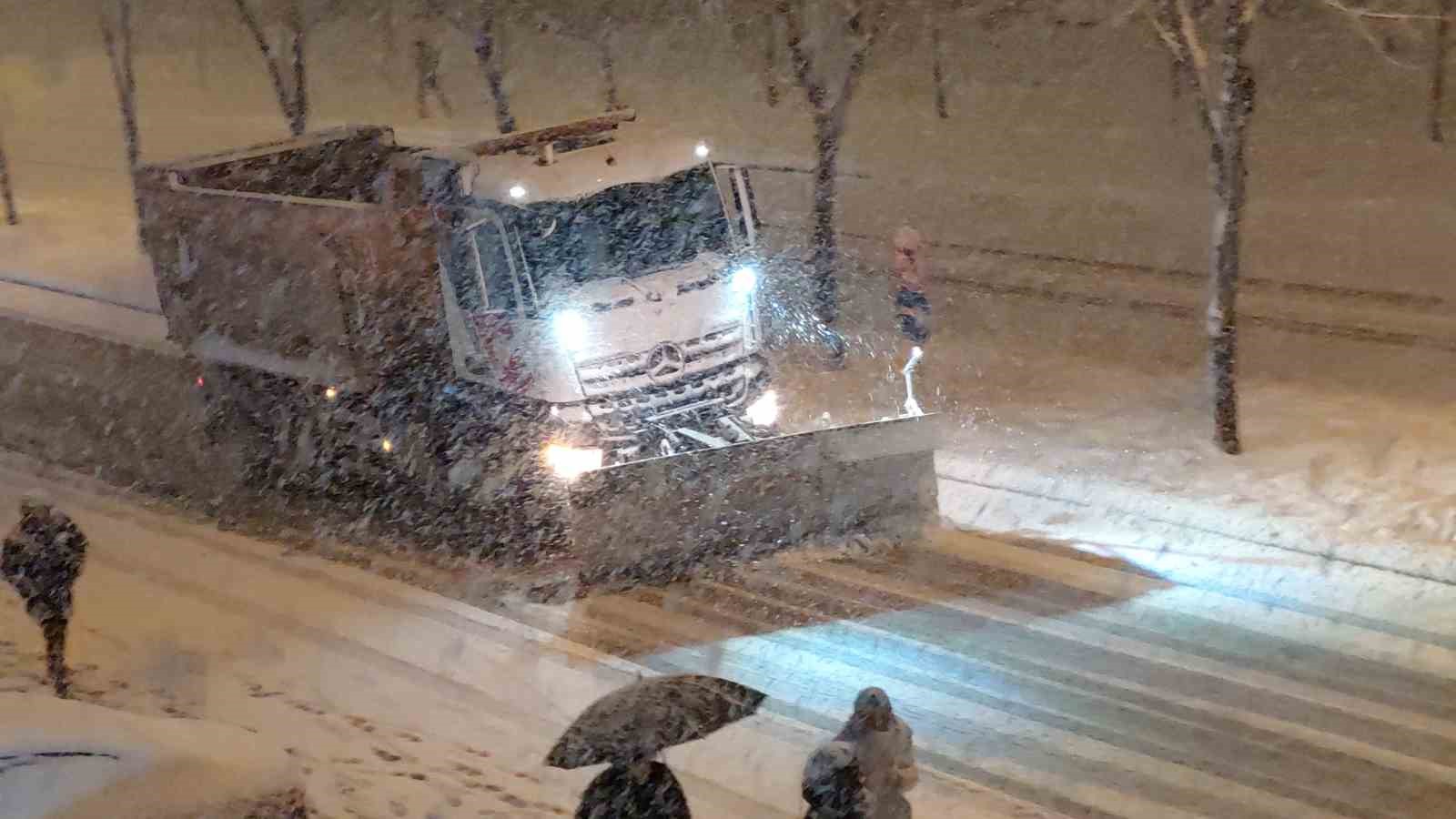 Samsun&rsquo;da yoğun kar yağışı
