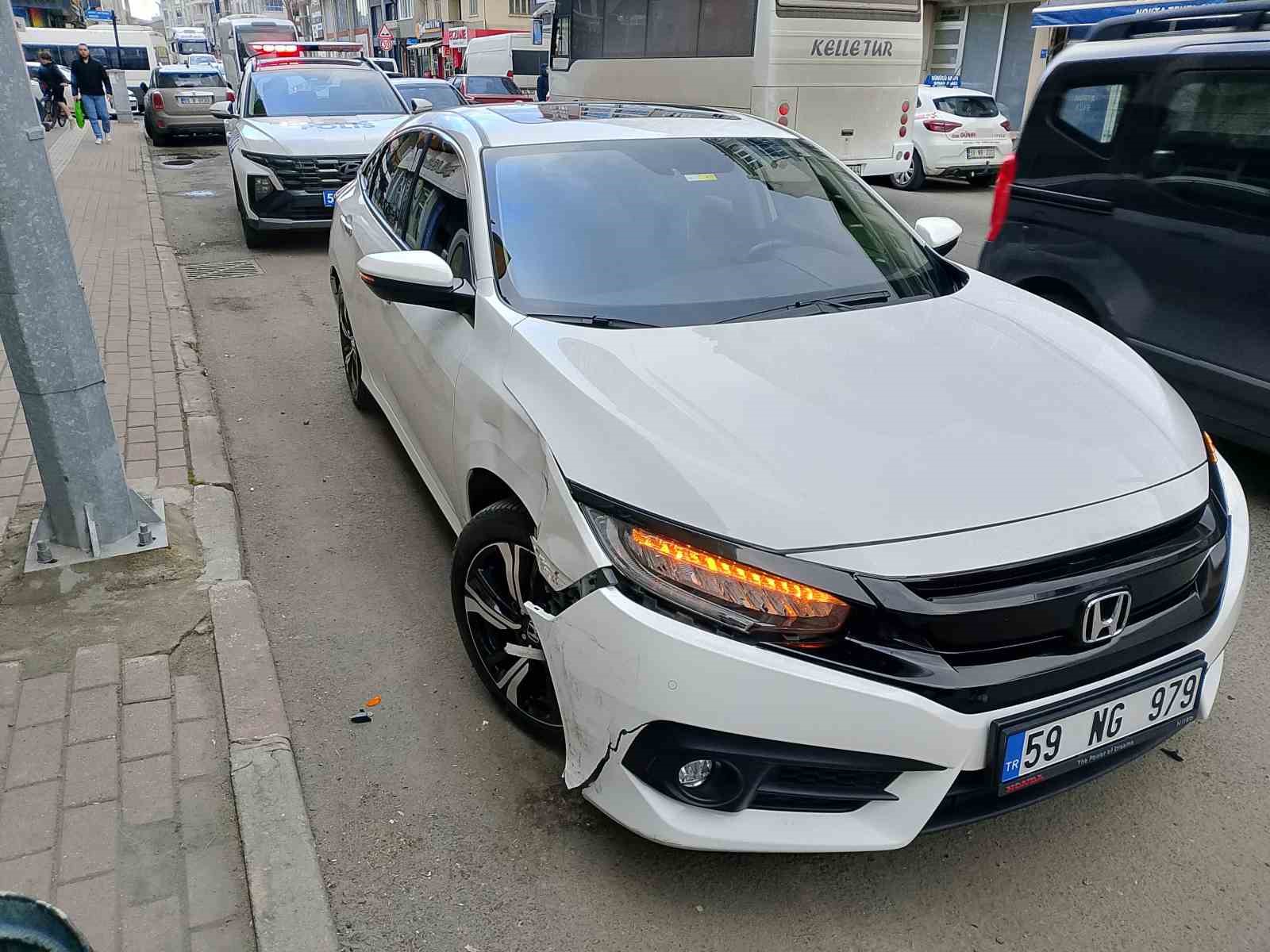 Tekirdağ&rsquo;da trafik kazası: 1 yaralı
