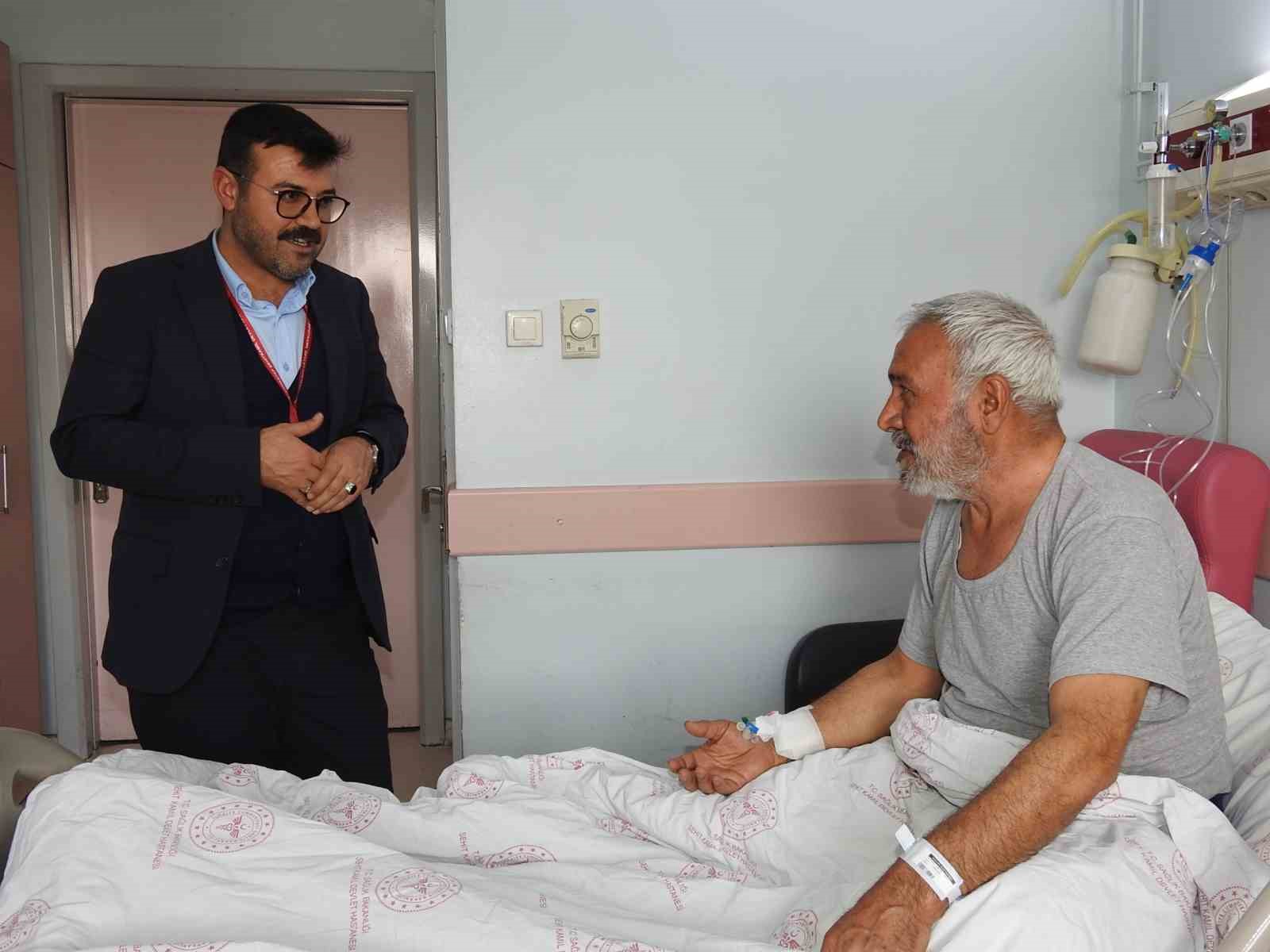 Hasta ve yakınlarının morali manevi destek ile yükseliyor