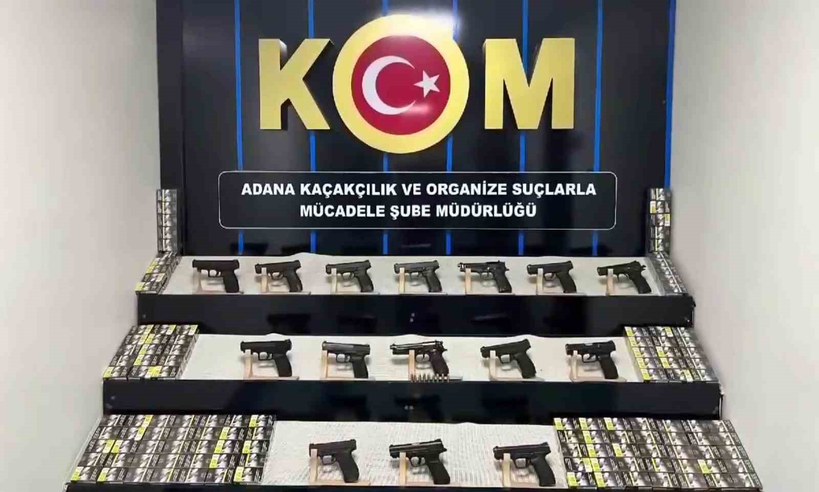 Adana&rsquo;da silah ka&ccedil;ak&ccedil;ılarına şafak operasyonu
