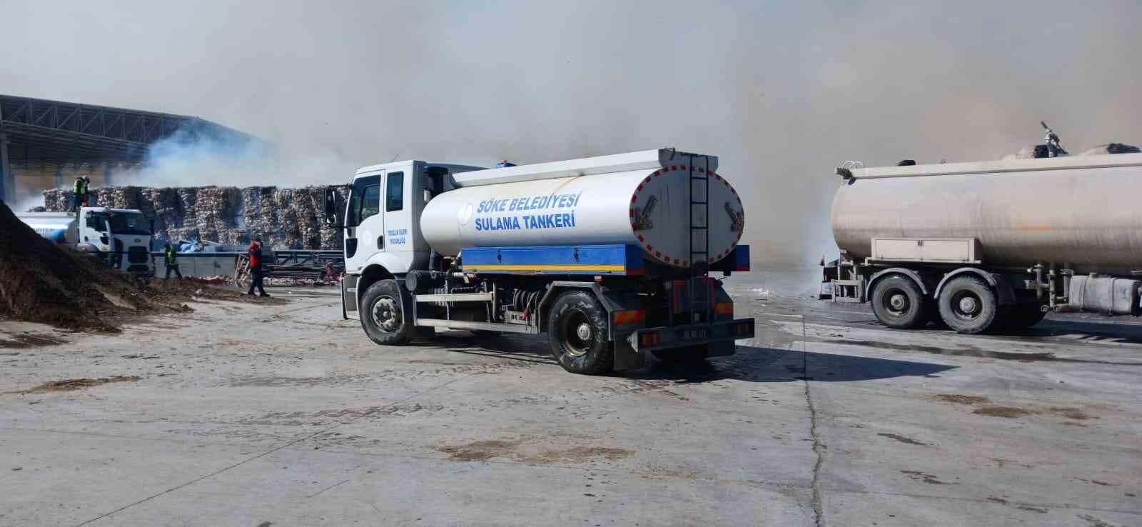 Söke’deki yangını kontrol altına almak için ekipler seferber oldu