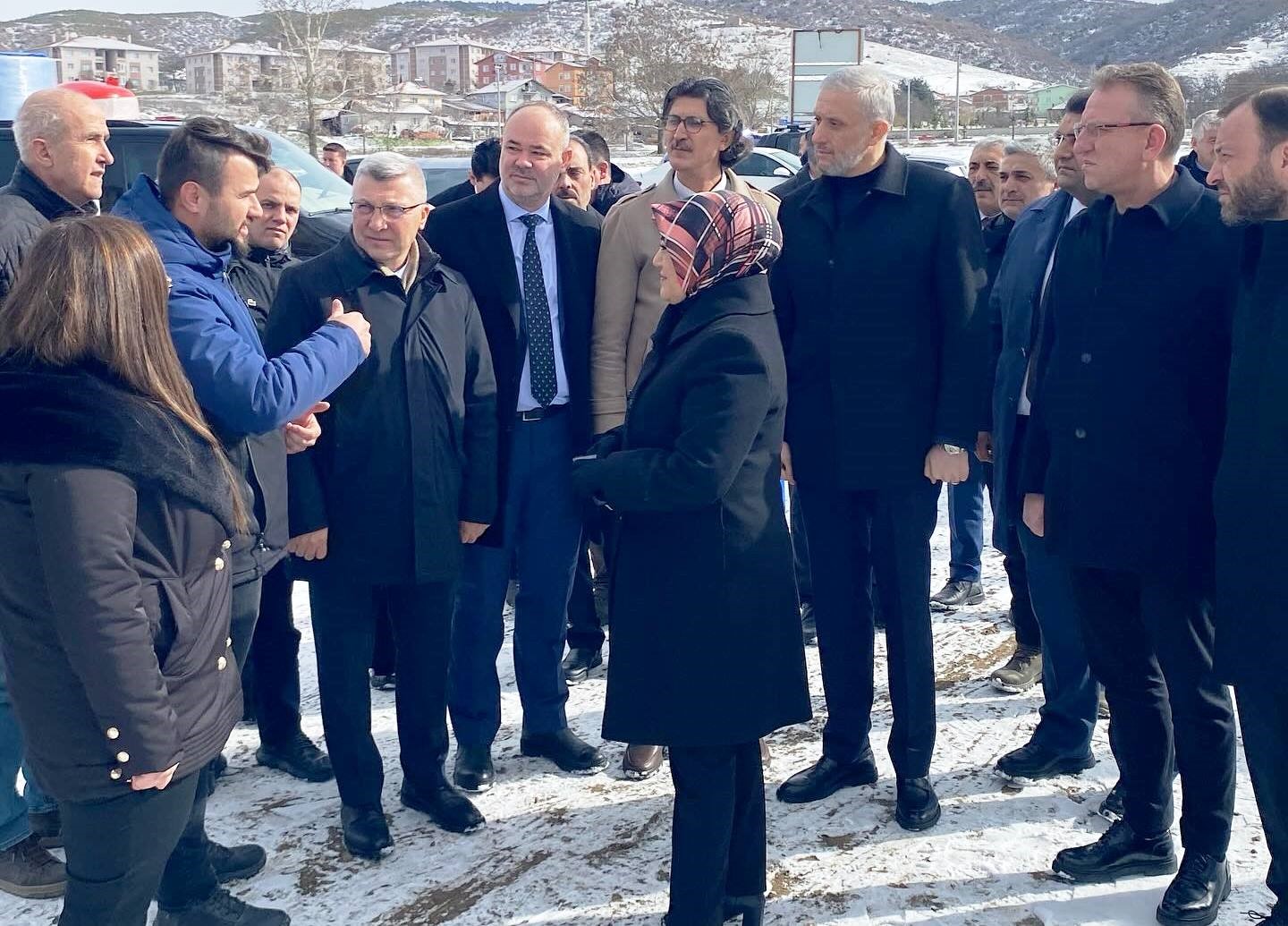 Simav’da 300 kişilik öğrenci yurdu inşaat alanında inceleme