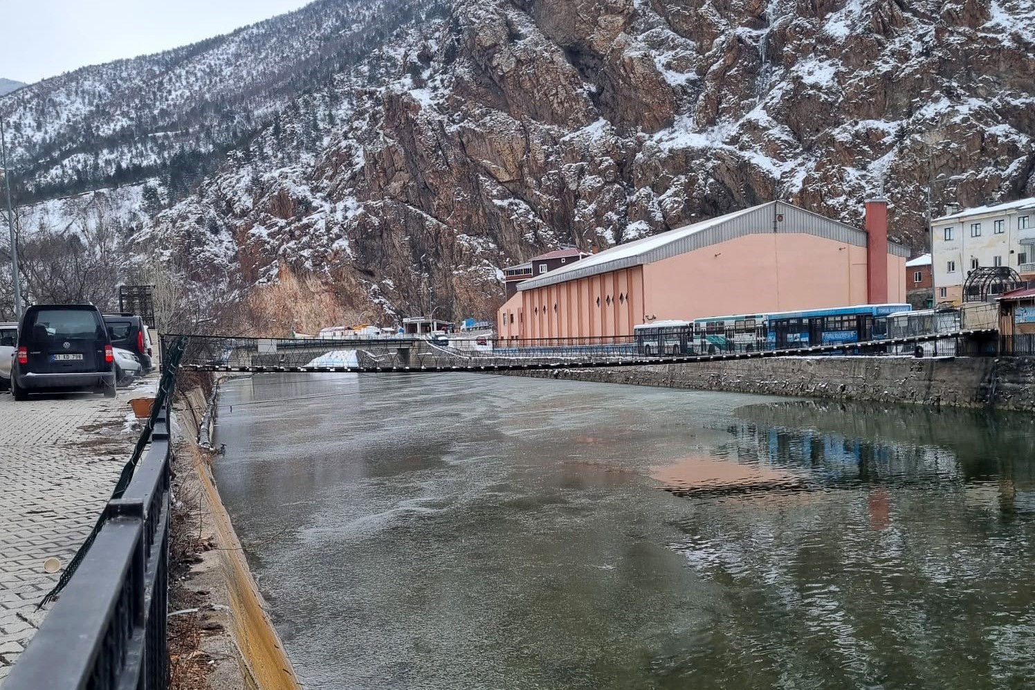 Gümüşhane’de hava buz kesti
