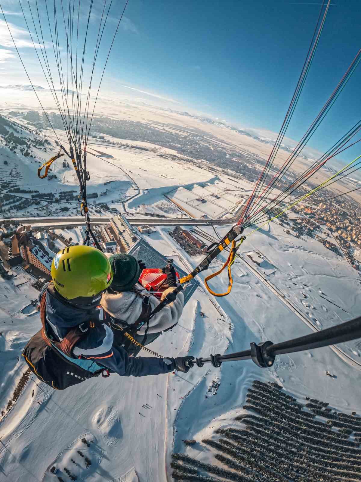Gökyüzünde cağ kebap keyfi