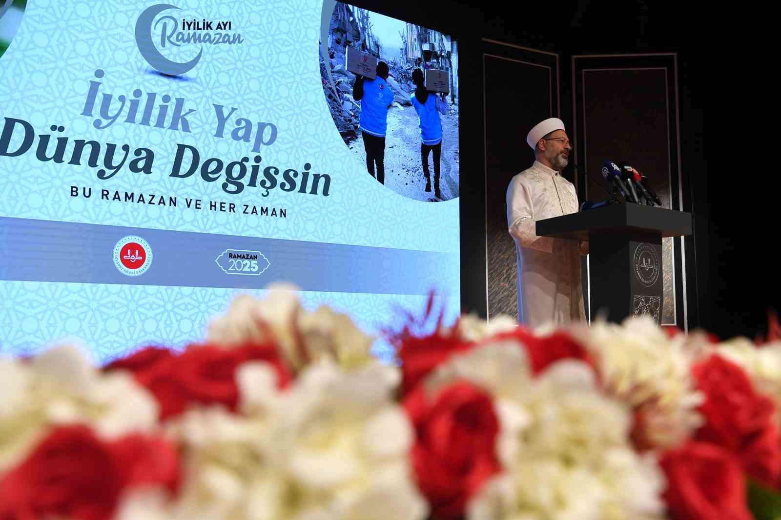 Diyanet İşleri Başkanı Erbaş, Ramazan ayının temasını duyurdu: "İyilik Ayı Ramazan"
