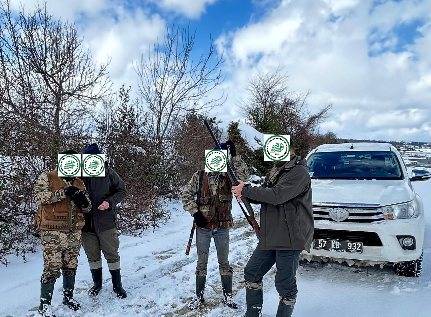 Sinop’ta yasa dışı avcılık yapan 23 kişiye idari işlem