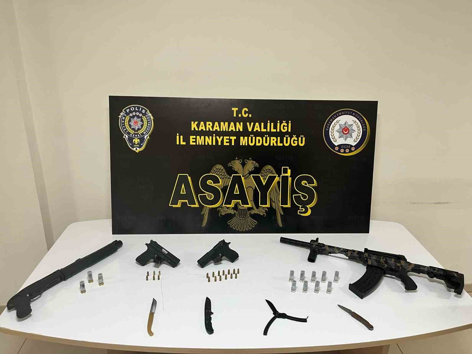 Karaman&rsquo;da aranan 25 kişiden 10&rsquo;u tutuklandı
