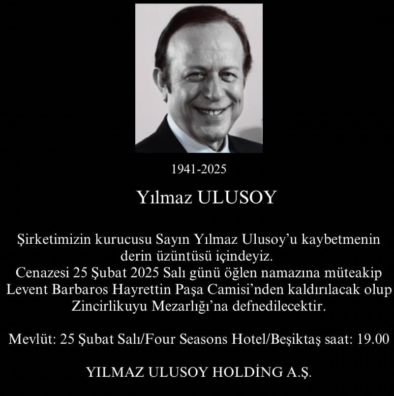 İş insanı Yılmaz Ulusoy hayatını kaybetti