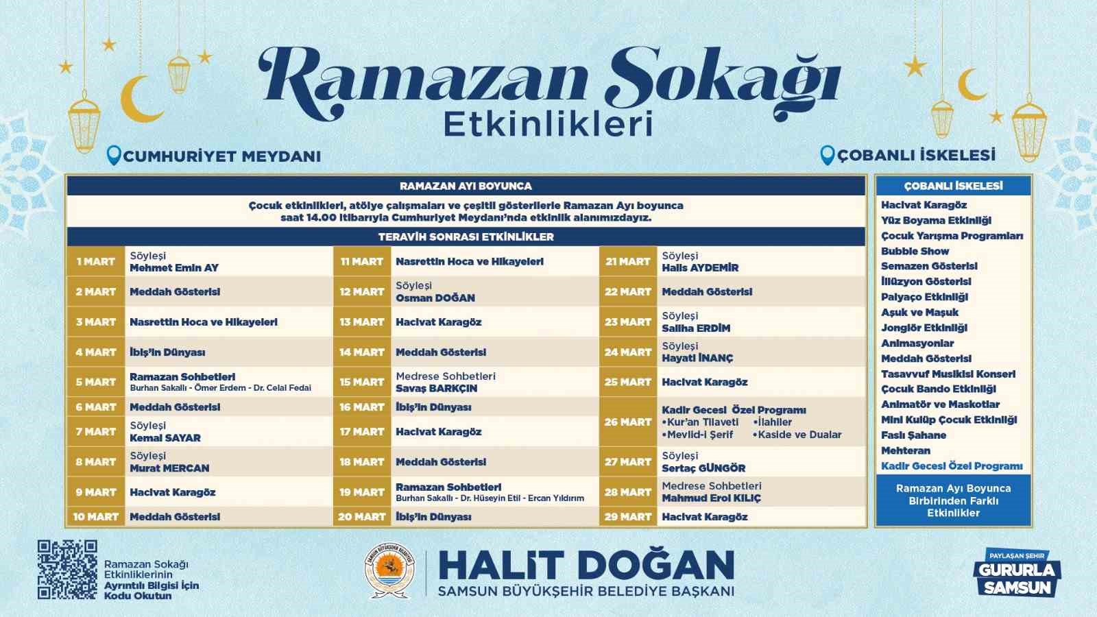 SBB&rsquo;den iftar &ccedil;adırı ve Ramazan Sokağı
