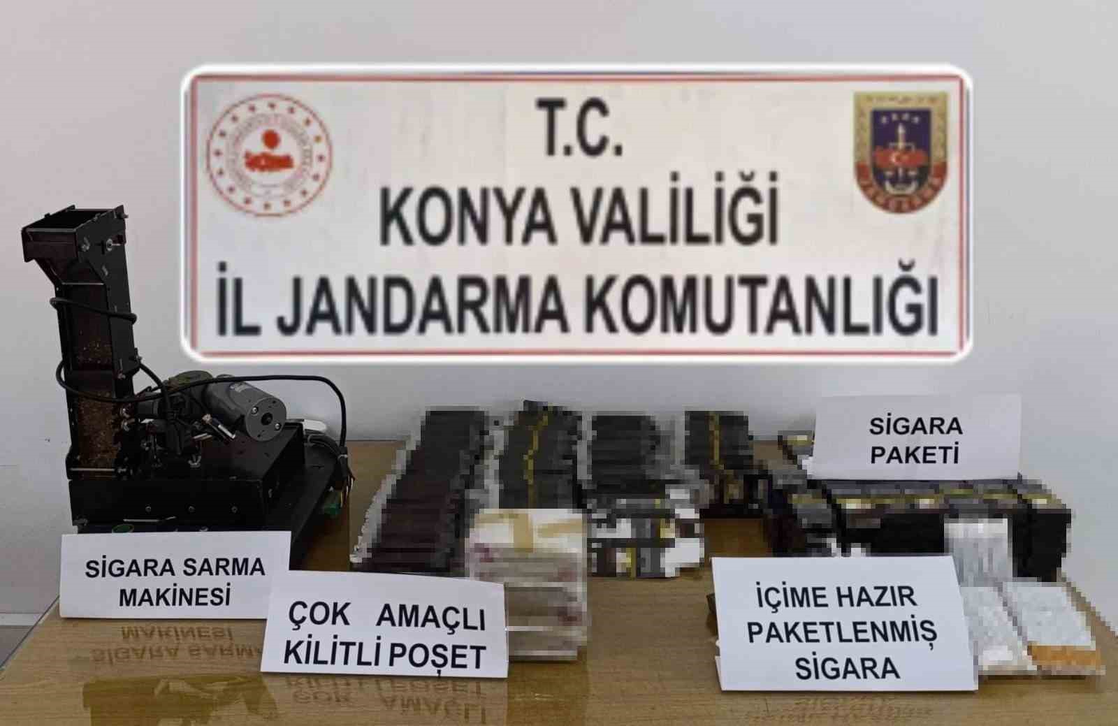 Konya&rsquo;da jandarmadan ka&ccedil;ak&ccedil;ılara operasyon
