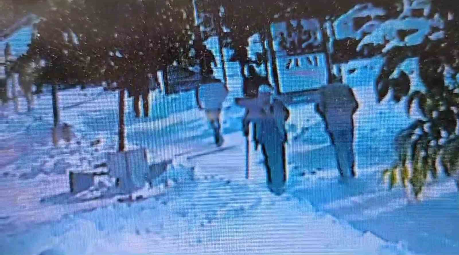 Buzlu yolda düşüp hayatını kaybeden yaşlı adamın o anları kamerada