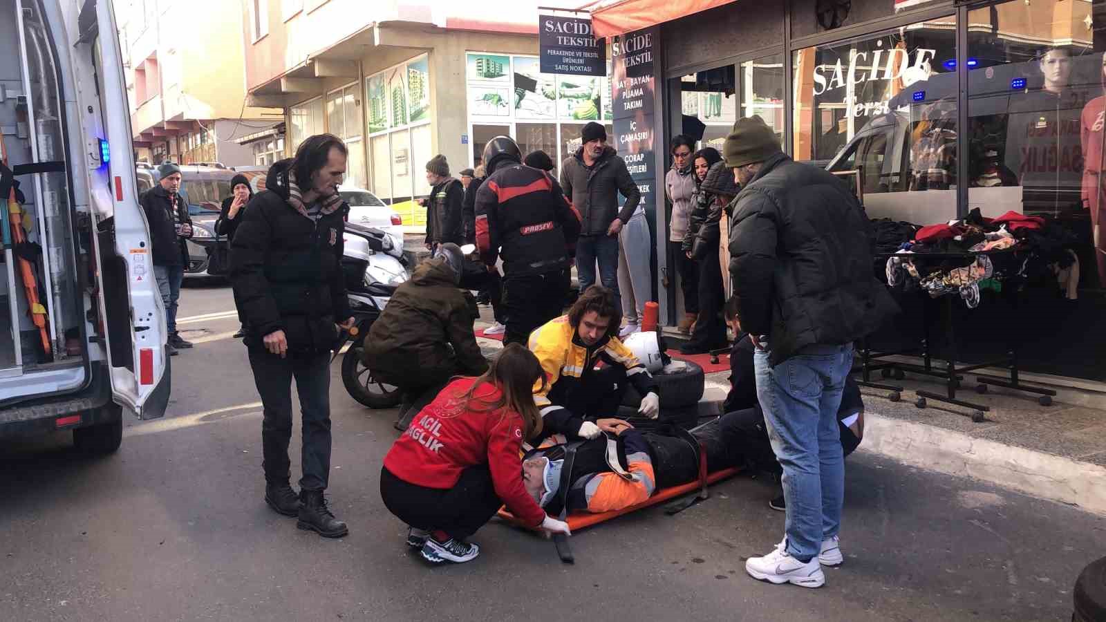 &Ccedil;orlu&rsquo;da trafik kazası: 1 yaralı
