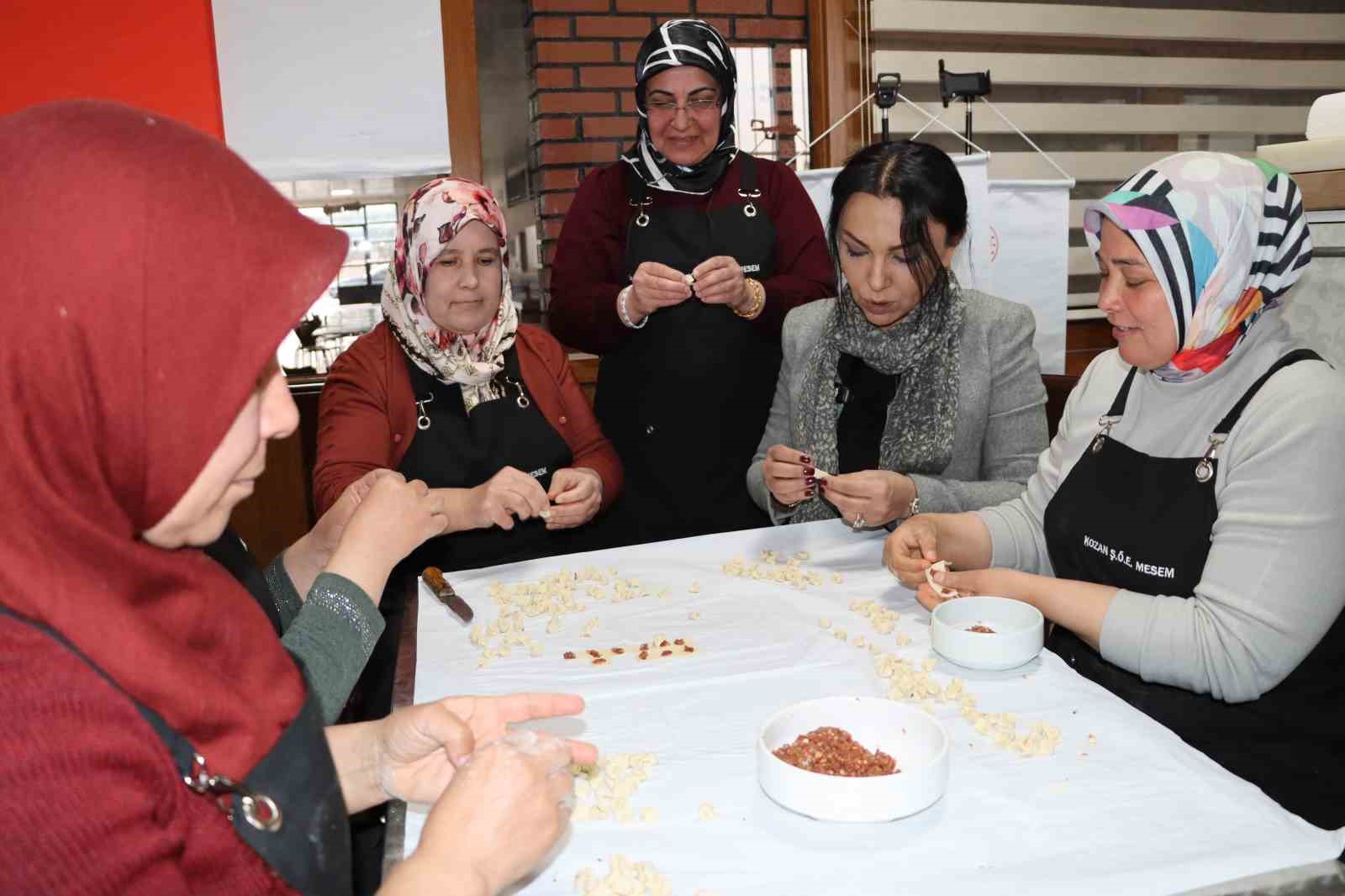 Adana’da kadınlara yöresel yemek kursu
