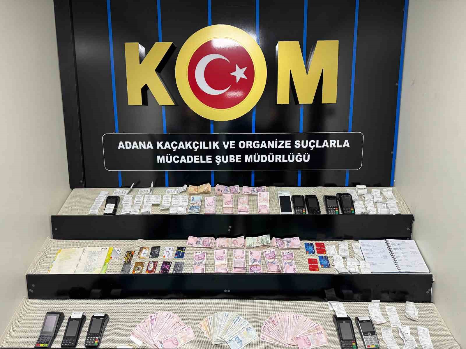 Adana&rsquo;da pos tefeciliği operasyonu: 12 g&ouml;zaltı
