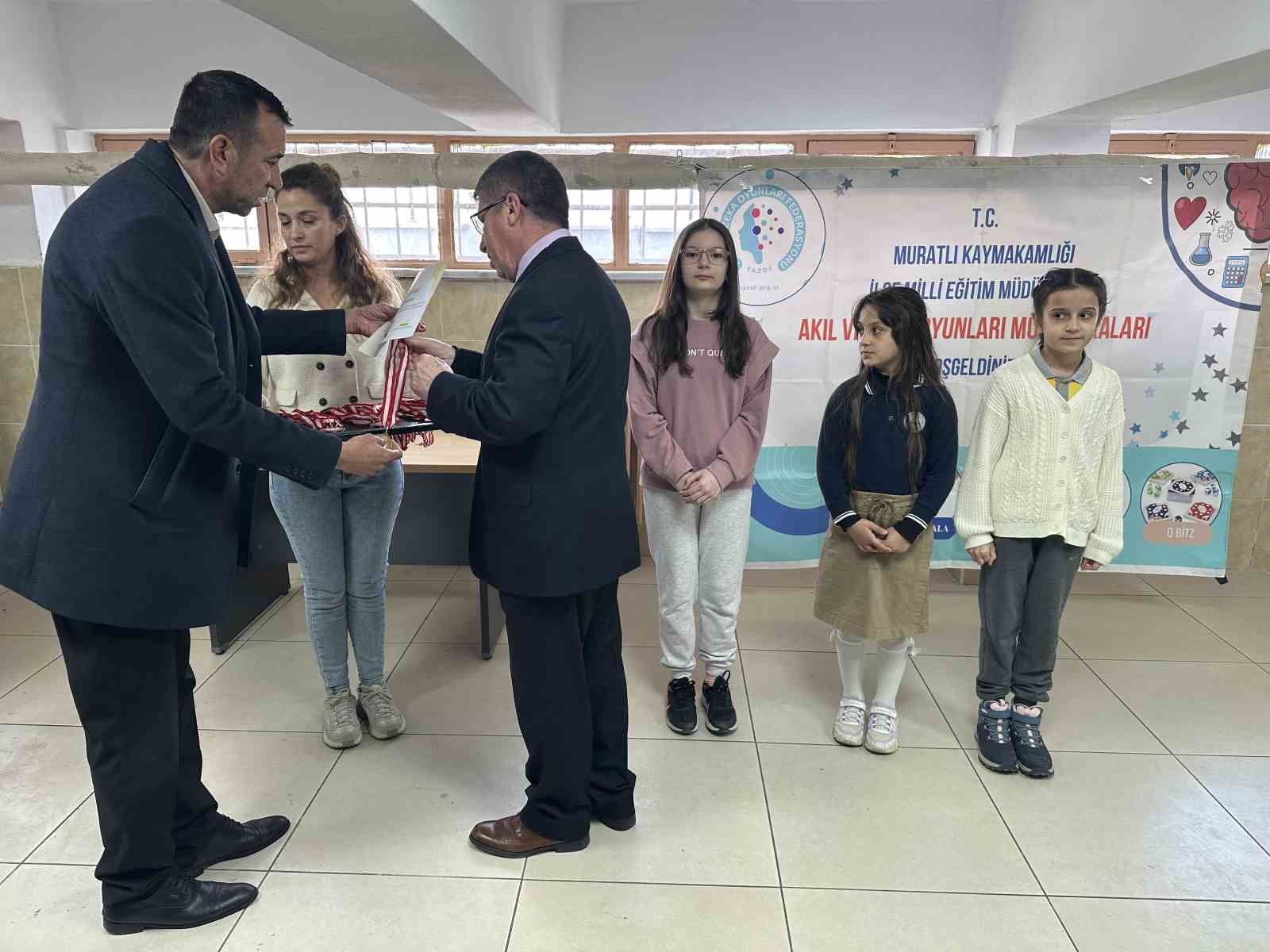 Muratlı&rsquo;da Akıl ve Zek&acirc; Oyunları Turnuvası finali yapıldı

