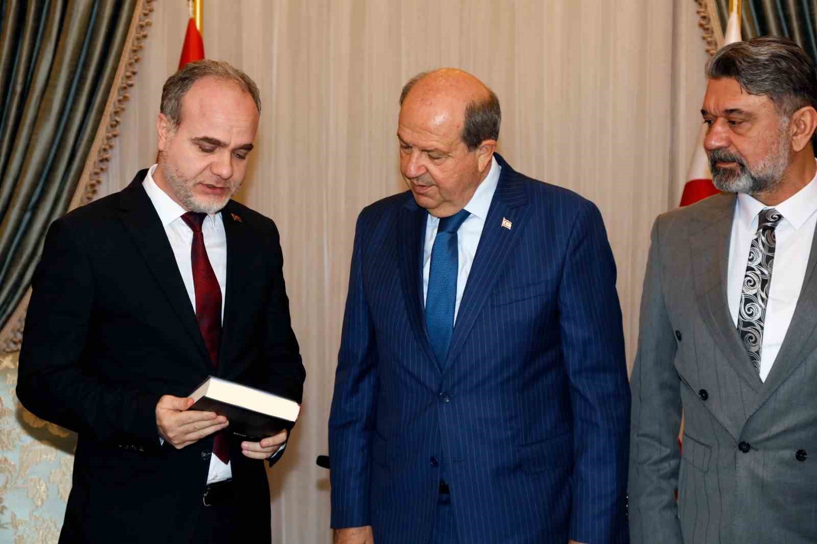 Rektör Uslu’dan KKTC Cumhurbaşkanı Ersin Tatar’a Ziyaret