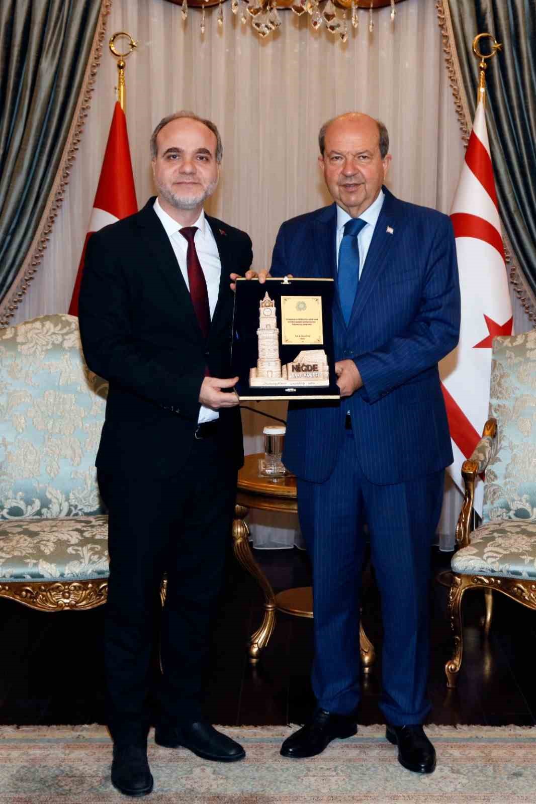 Rekt&ouml;r Uslu&rsquo;dan KKTC Cumhurbaşkanı Ersin Tatar&rsquo;a Ziyaret
