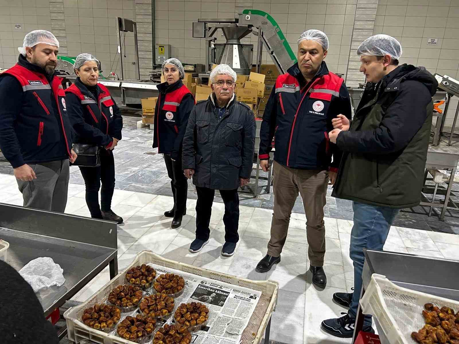 Hurma üretim tesislerine yönelik denetim
