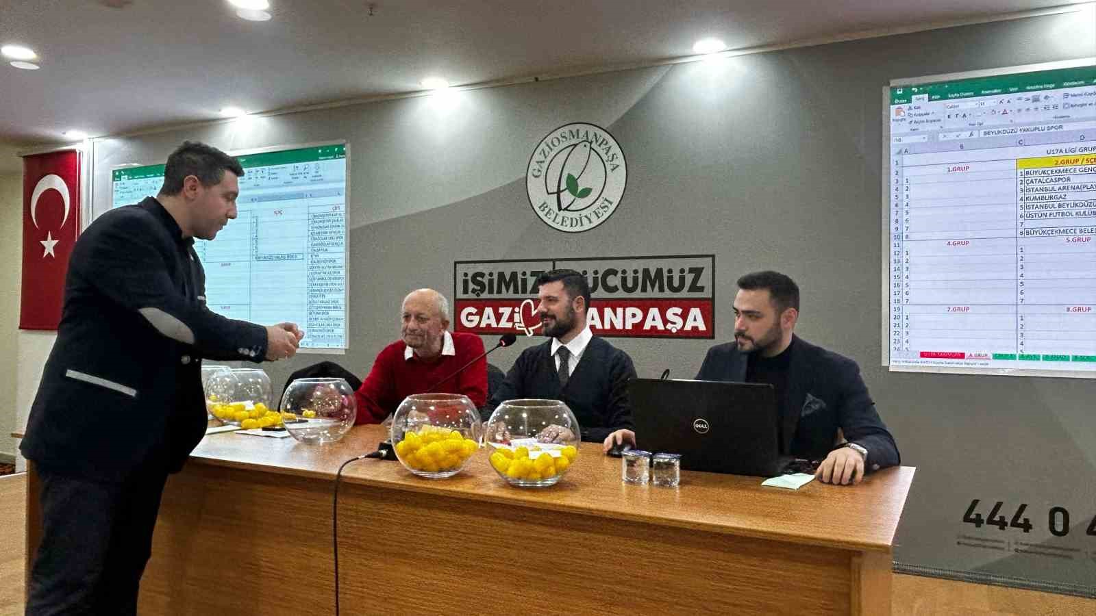 Gaziosmanpaşa’da TFF U17 Lig kuraları çekildi
