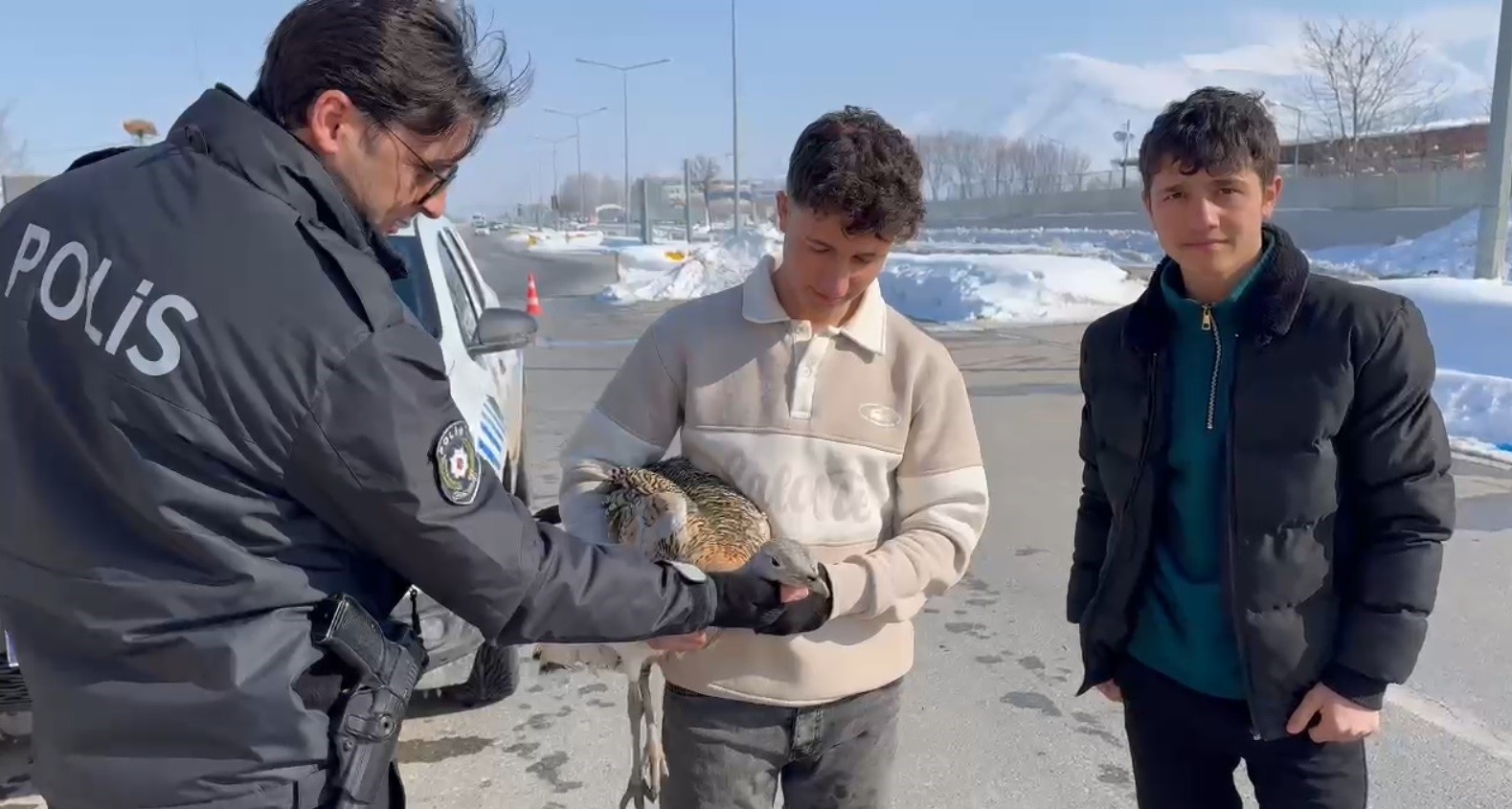 Duyarlı kardeşler yaralı toy kuşunu yetkililere teslim etti
