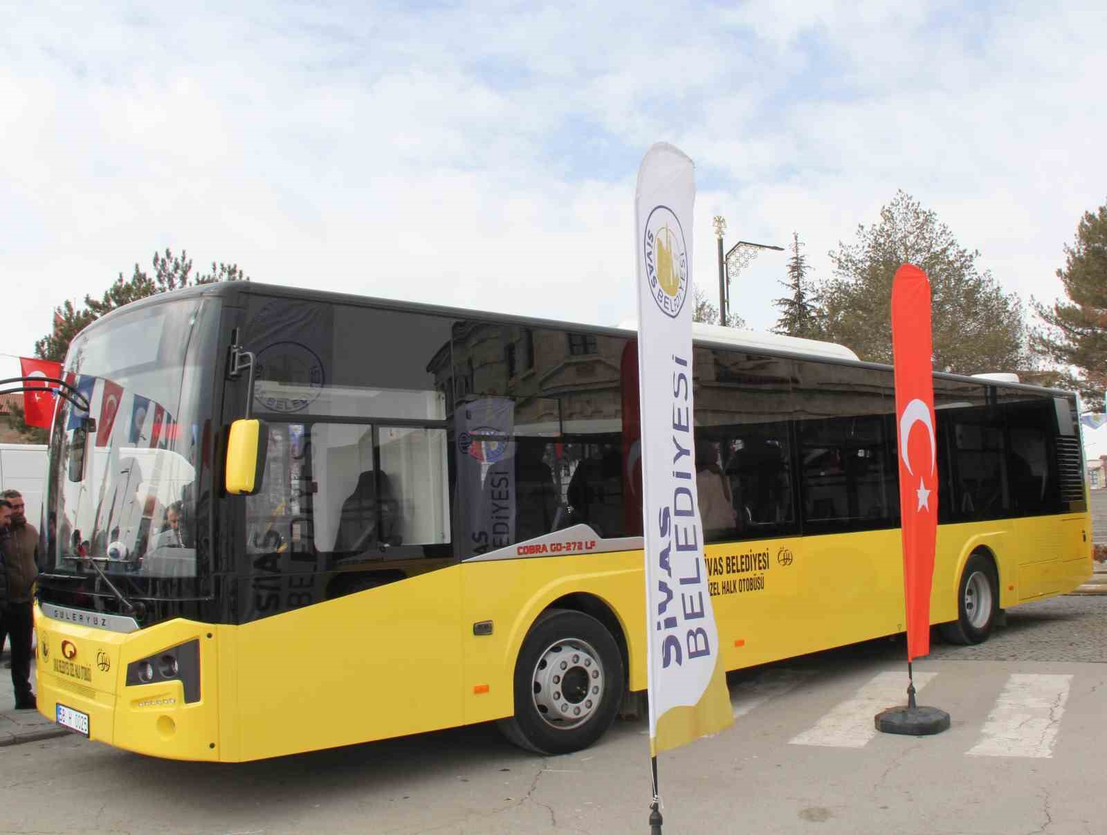 Sivas’ın yeni halk otobüsleri tanıtıldı