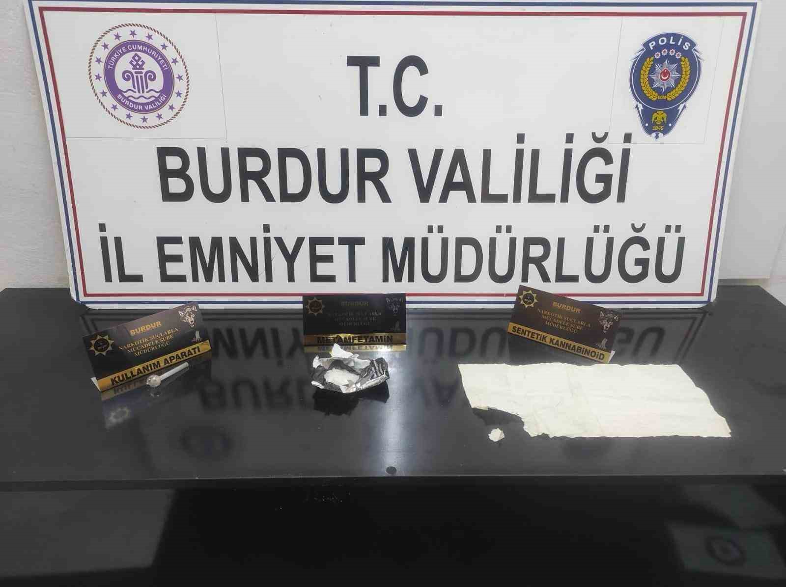 Burdur’da uyuşturucu operasyonuna 2 tutuklama
