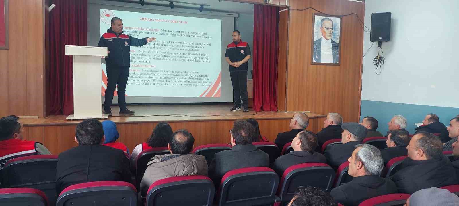 Susuz&rsquo;da mera kanunu ve ıslah projeleri bilgilendirme toplantısı yapıldı
