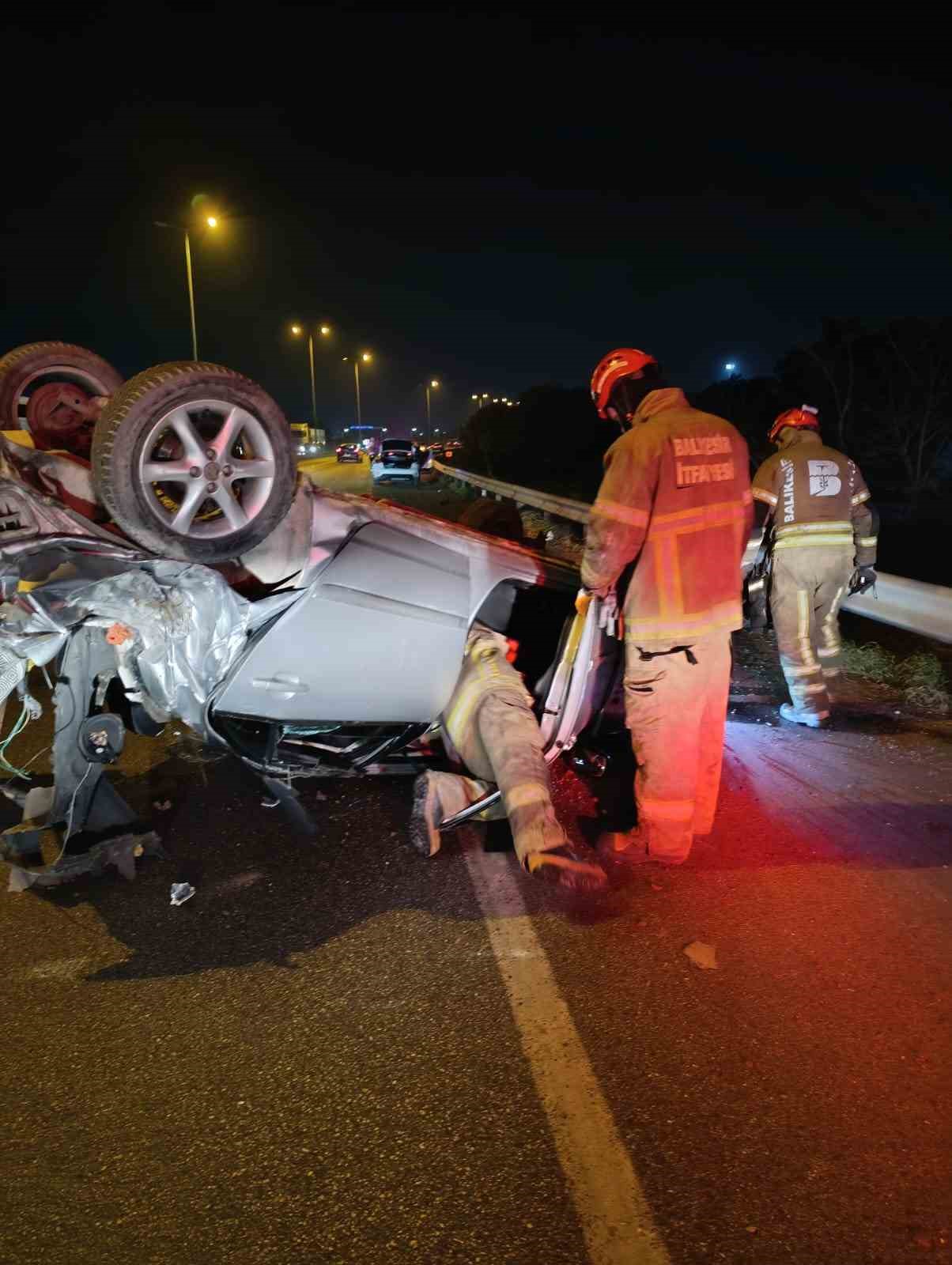 Bandırma-Çanakkale karayolunda trafik kazası: 1 yaralı
