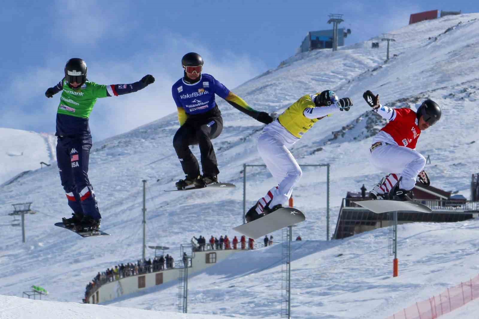 Erzurum’da dünya snowboard kupası heyecanı