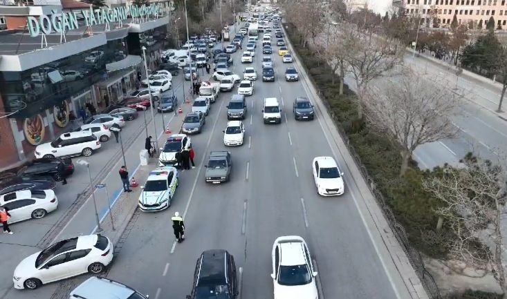 Konya&rsquo;da Ramazan ayında hava destekli trafik denetimleri başladı
