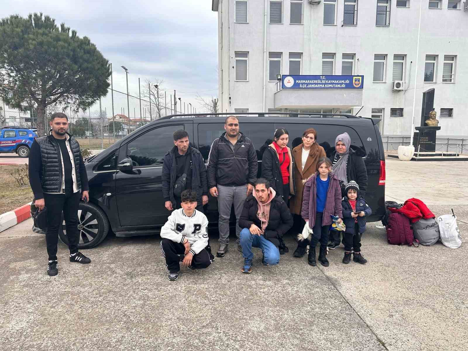 Tekirdağ’da 10 düzensiz göçmen yakalandı