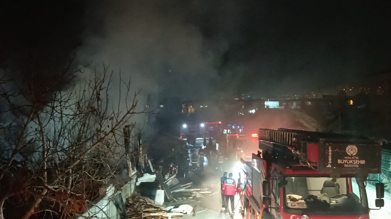 Malatya’da ev yangını