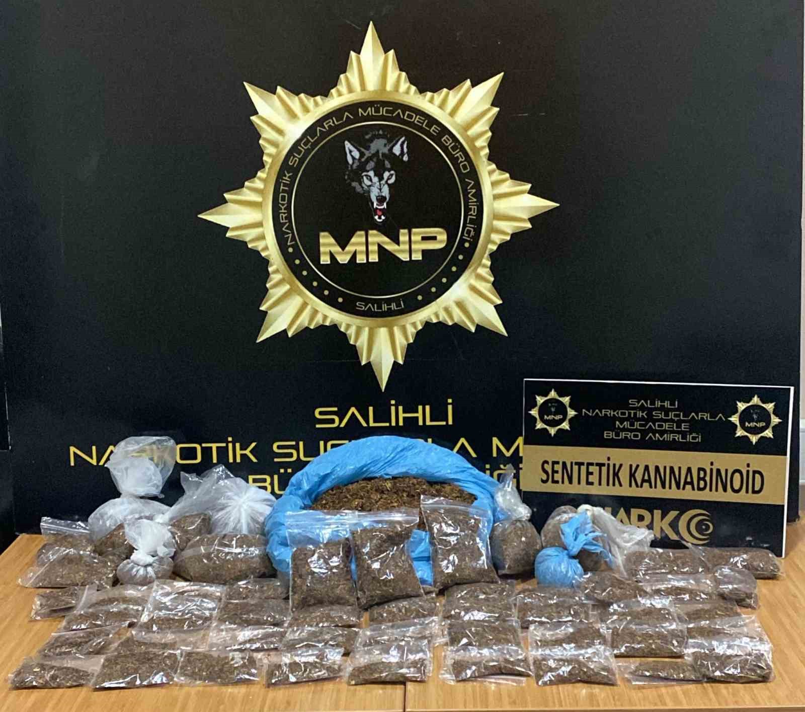 Manisa’da 1 kilo 150 gram bonzai ele geçirildi