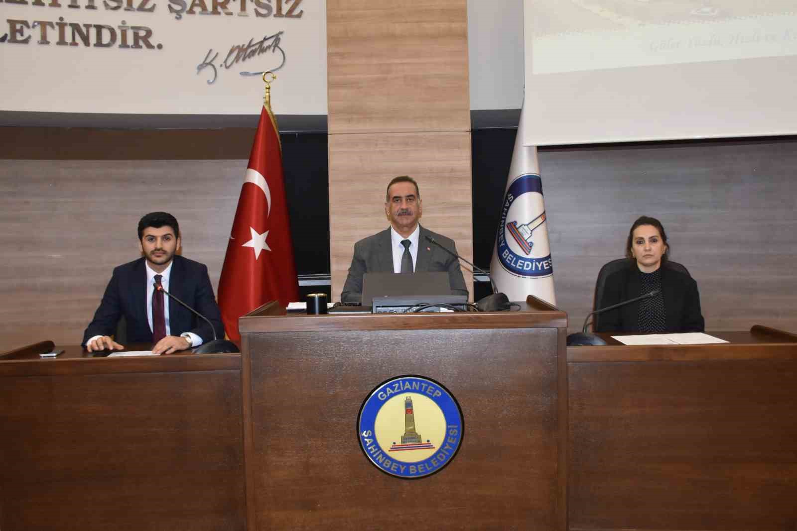 Şahinbey Belediyesi mart ayı meclis toplantısı yapıldı