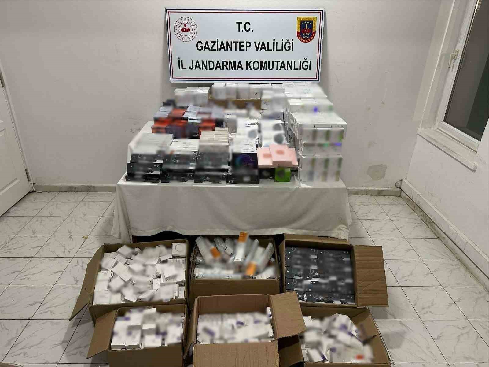 Gaziantep’te 2 milyon lira değerinde kaçak malzeme ele geçirildi