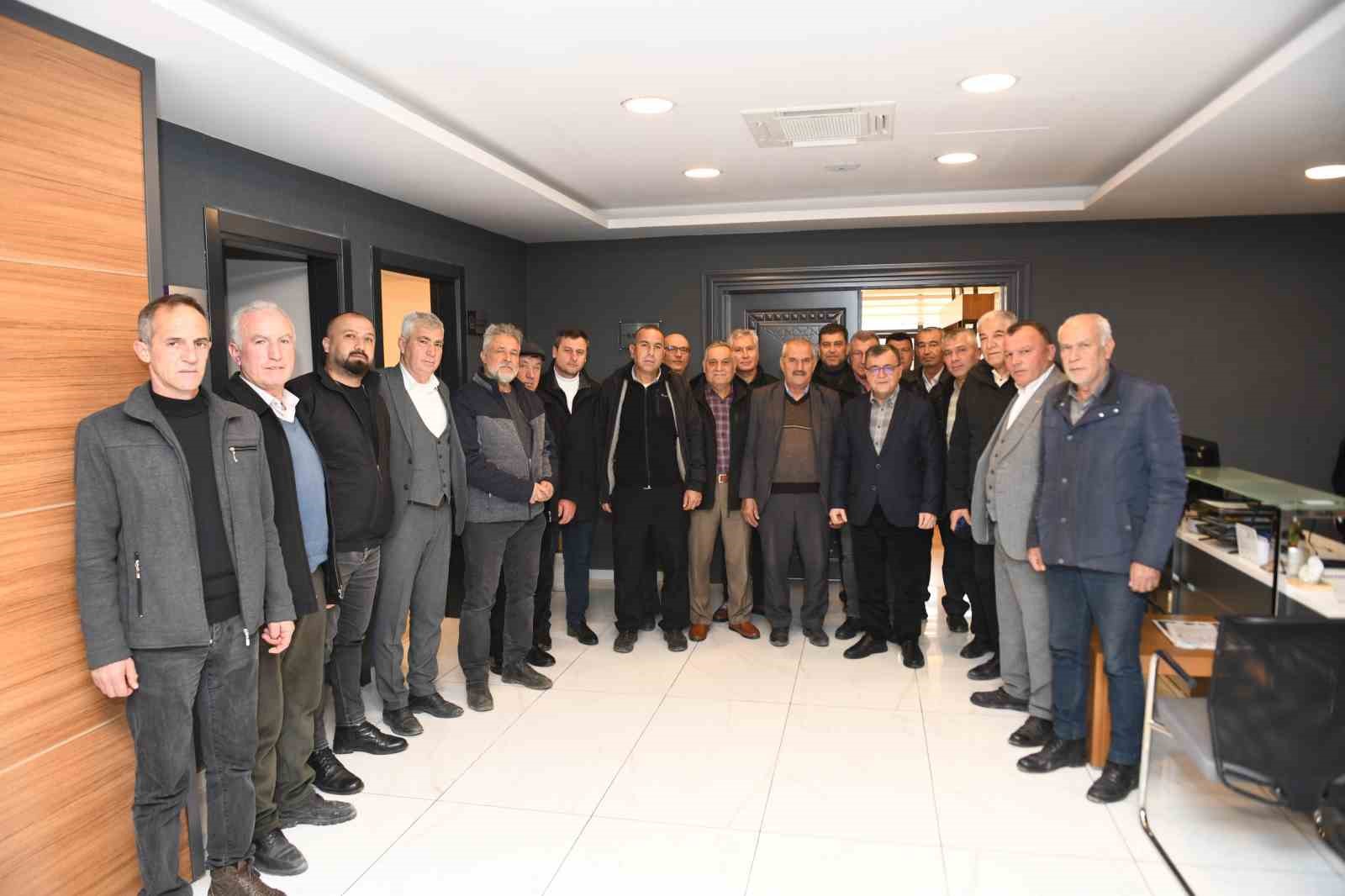 Muhtarlardan Başkan Şehirli&rsquo;ye tebrik ziyareti
