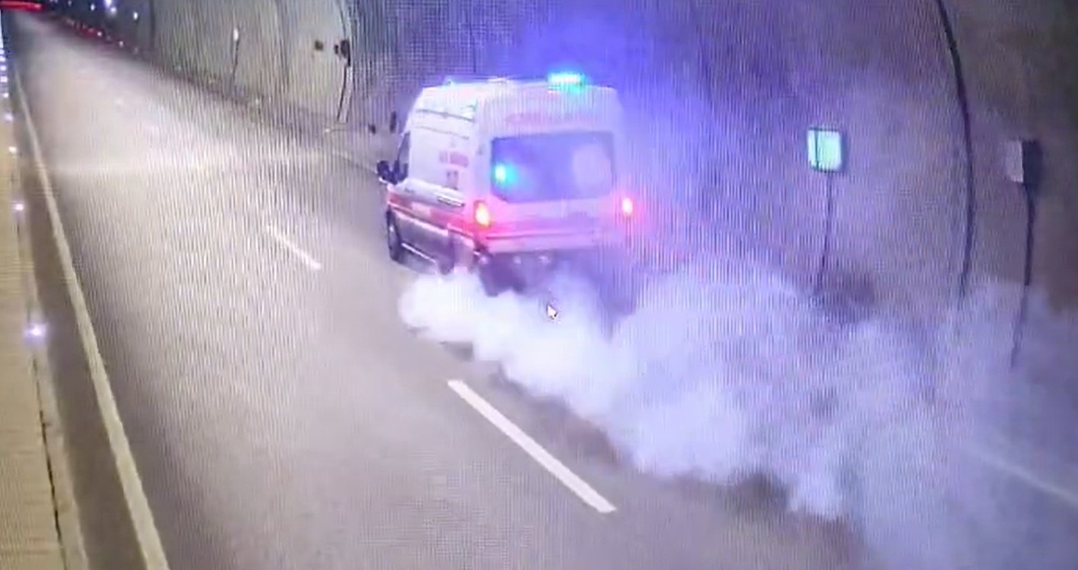 Çanakkale’de ambulansın tünelde yanmadan önceki son görüntüleri ortaya çıktı