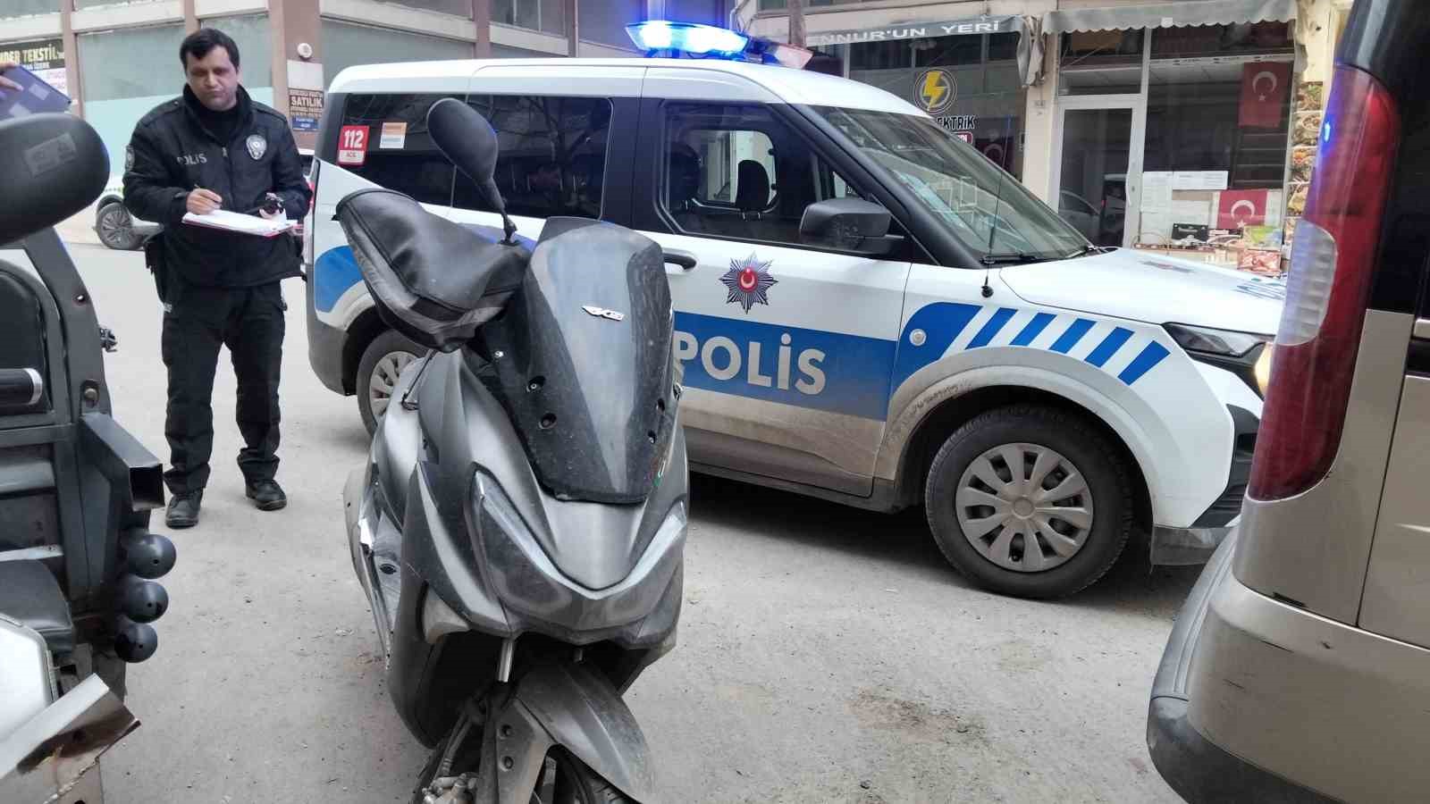 Devrilen motosikletin sürücüsü yaralandı
