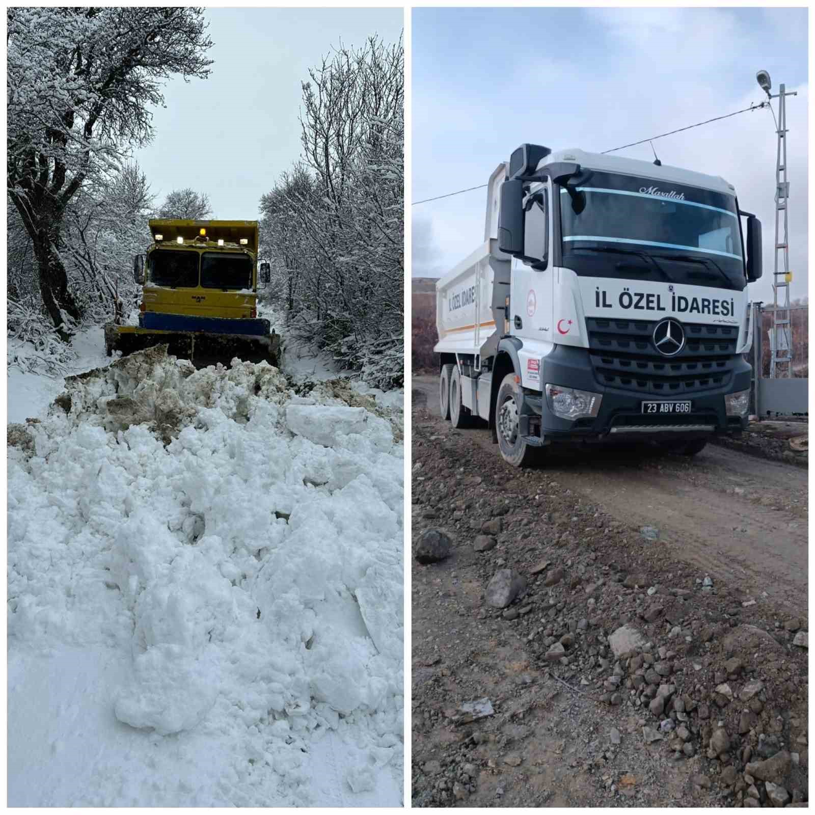 Elazığ’da kapalı köy yolu kalmadı