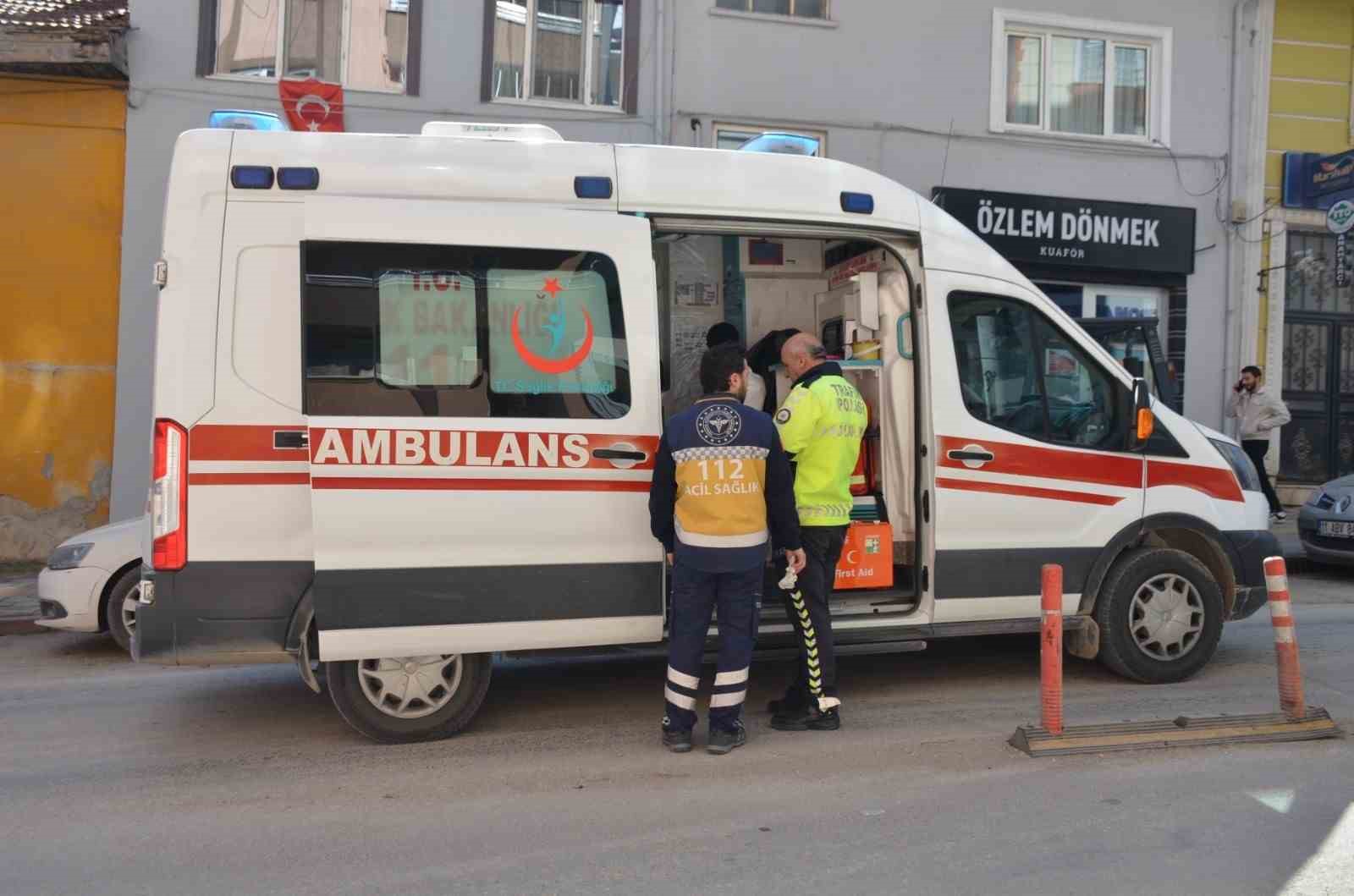 Motosiklet sürücüsü kazada yaralandı